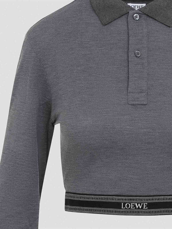 The Best Shops LOEWE: polo shirts - Cropped Polo