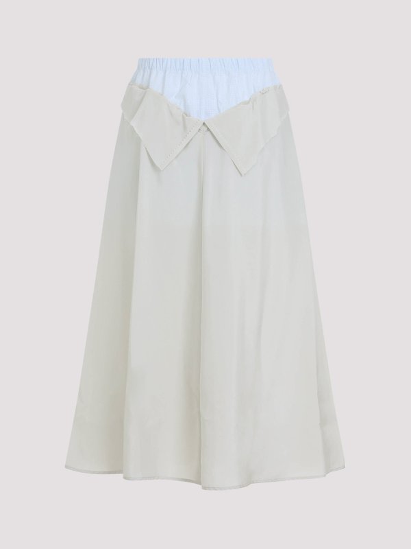 Maison Margiela: Faldas media pierna y semilargas online - Falda Semilarga - Verde