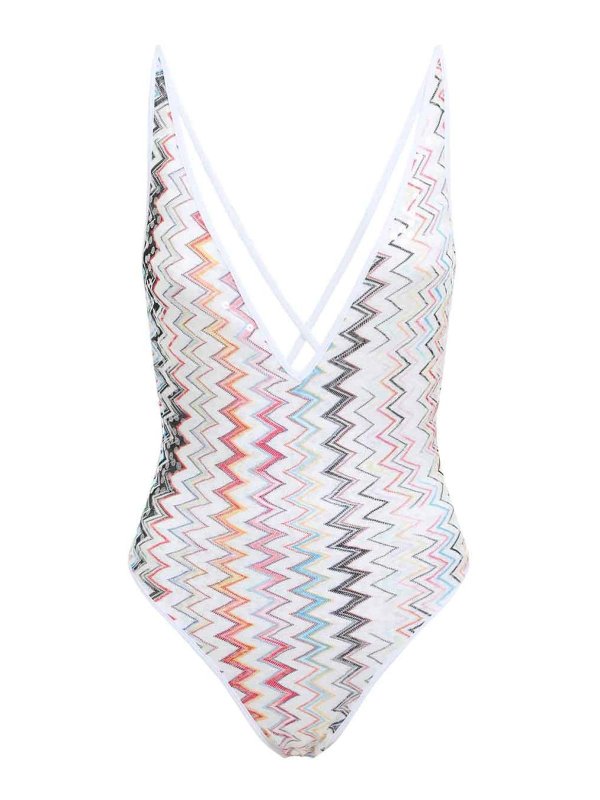 MISSONI: Maillots une pièce  - Maillot De Bain - Bleu