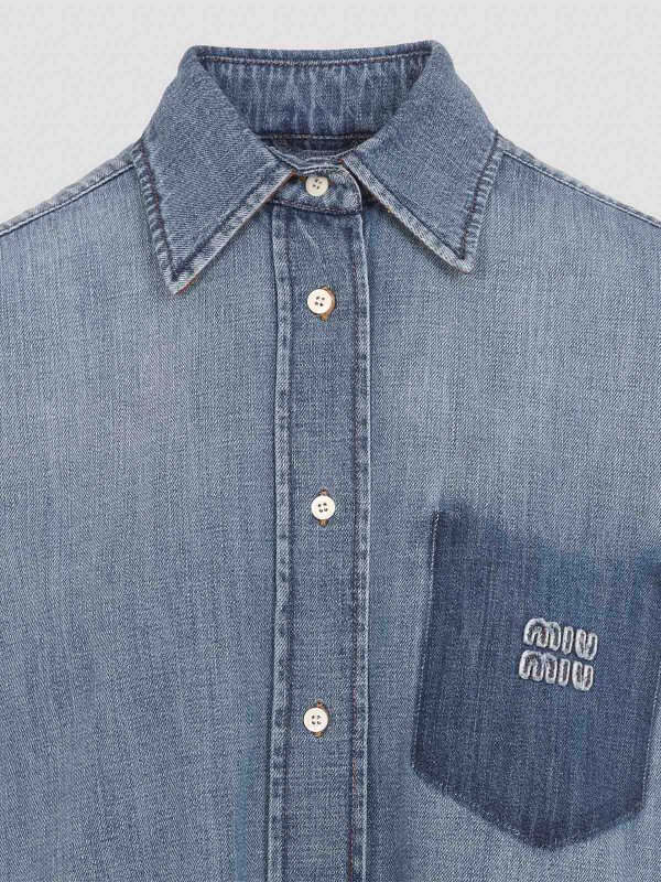 The Best Shops MIU MIU: shirts - Denim Shirt