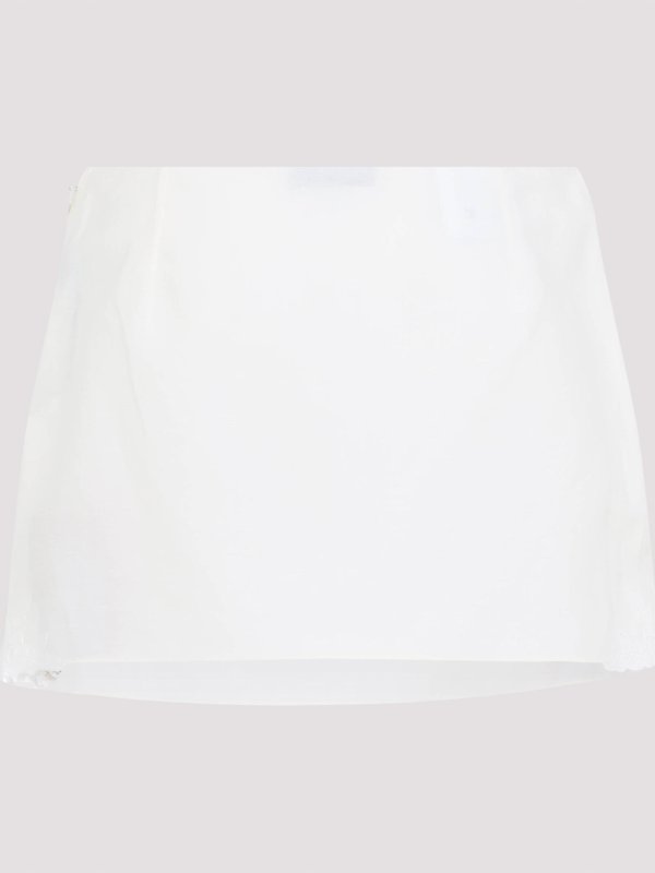 MIU MIU: Knee length skirts & Midi online - Linen And Cotton Mini Skirt