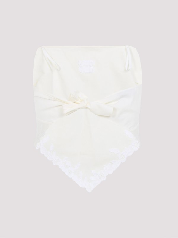 MIU MIU: Tops & Tank tops online - Cotton And Linen Top