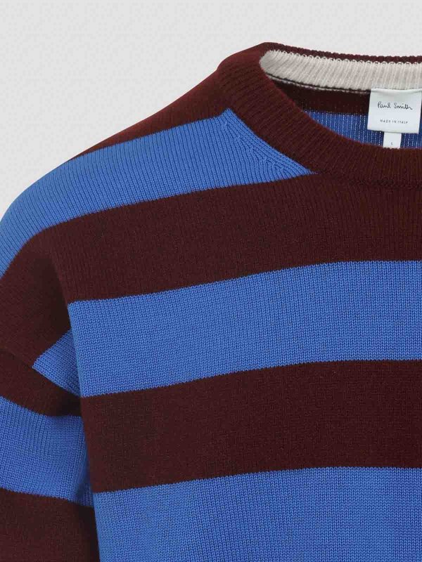 The Best Shops PAUL SMITH: Strickpullover mit Rundhalsausschnitt - Rundhalspullover - Rot