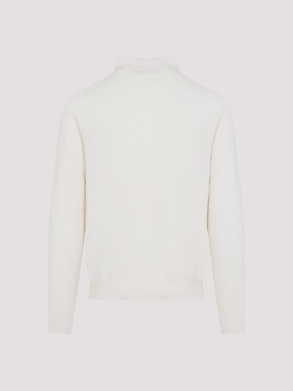 RALPH LAUREN: Strickpullover mit Rundhalsausschnitt online - Rundhalspullover - Creme