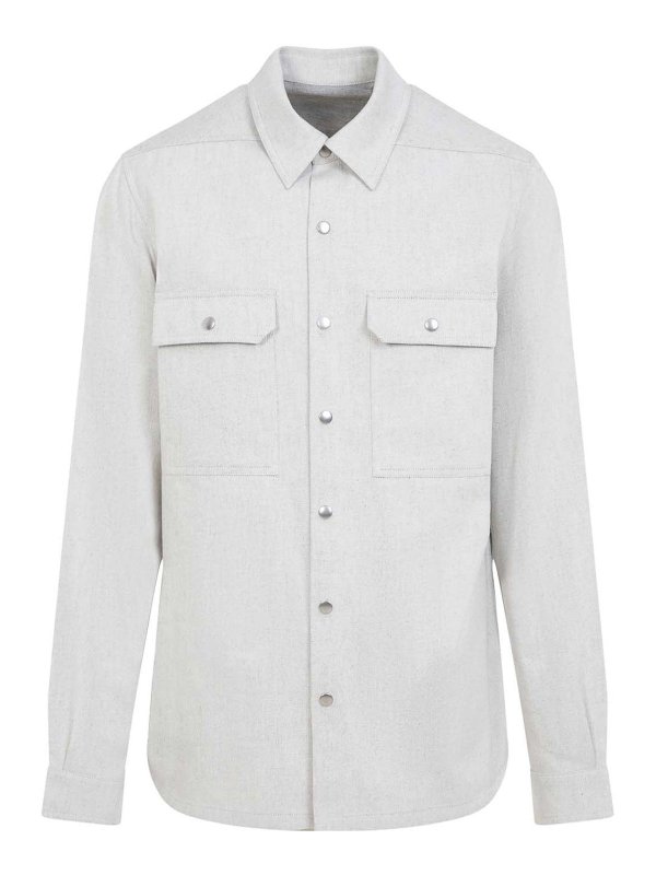 RICK OWENS: シャツ - シャツ - グレー