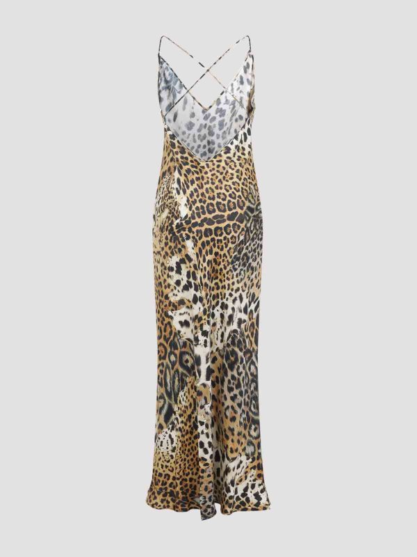 ROBERTO CAVALLI: maxi dresses online - Jaguar Skin Dress