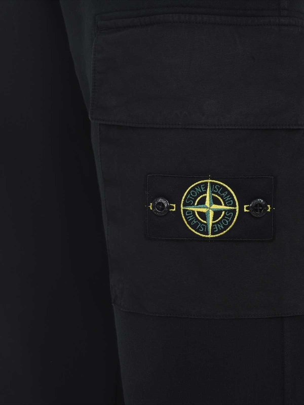 The Best Shops STONE ISLAND: スウェットパンツ - トラックスーツ ボトムス - 黒