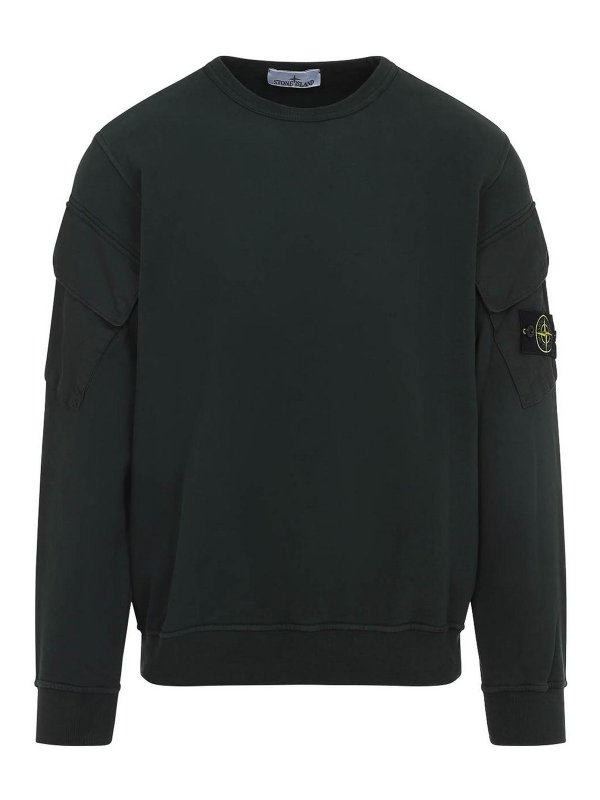 STONE ISLAND: スウェット＆セーター - スウェットシャツ/セーター - グレイッシュブラウン