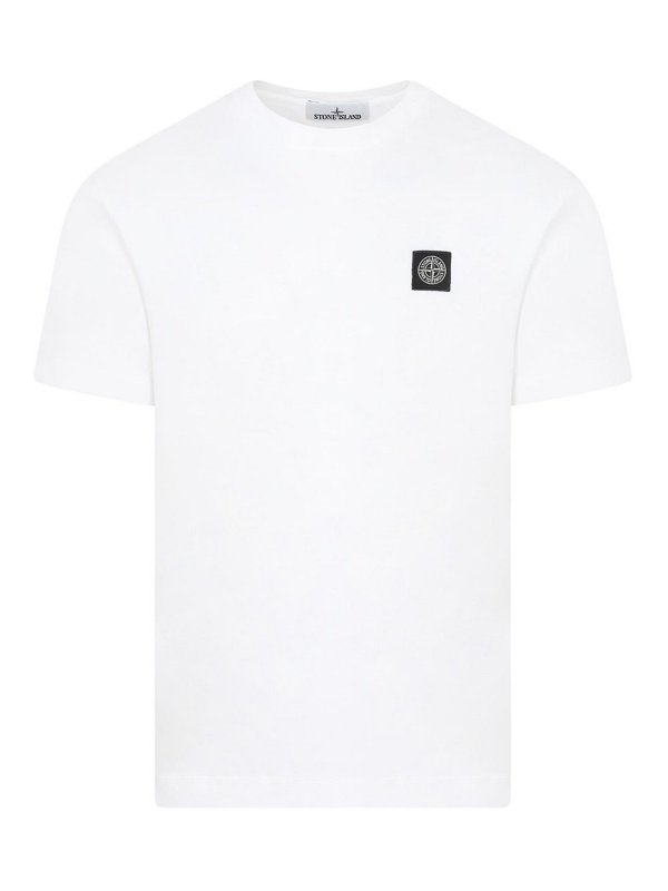 STONE ISLAND: t-shirt - T-shirt di cotone