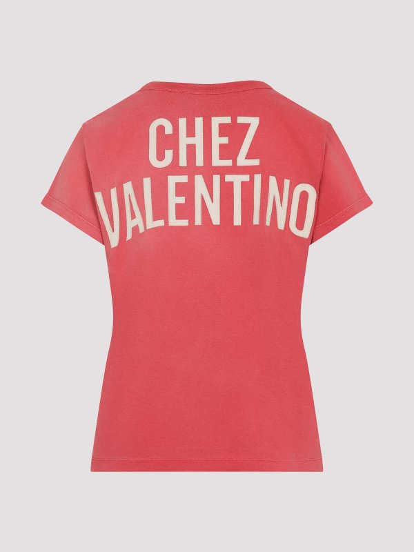 VALENTINO: Tシャツ online - Tシャツ - 赤