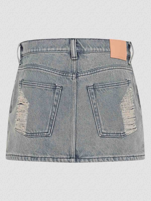 Acne Studios 膝丈/ミディスカート - ダークウォッシュ | AF0510AUZ