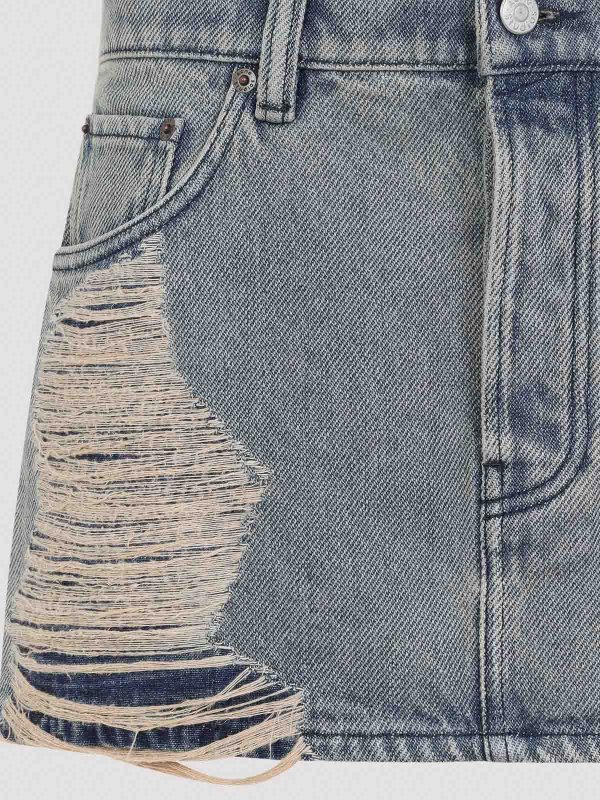 Acne Studios ティストレストミニスカト AF0510 AUZMIDBLUE Acne Studios デニム ミニスカート | ブルー | FARFETCH JP