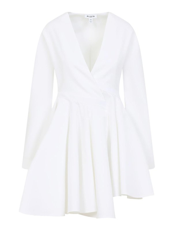 Alaïa: Vestidos cortos - Vestido Corto - Blanco