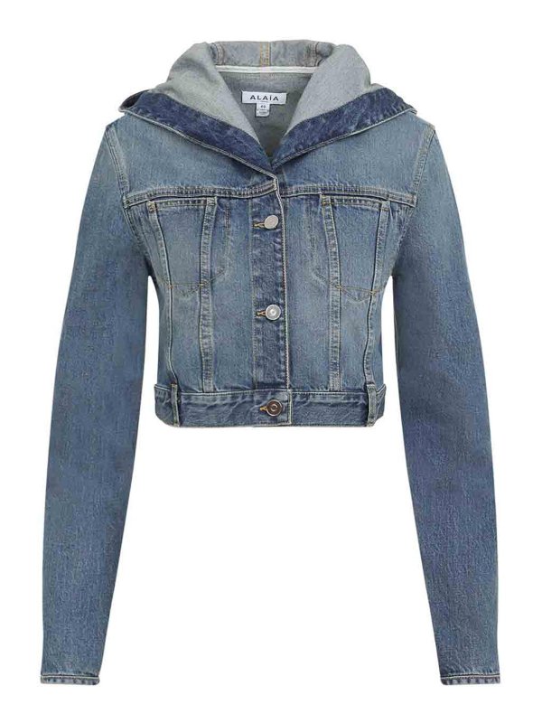 Alaïa: casual jackets - Hooded Jacket