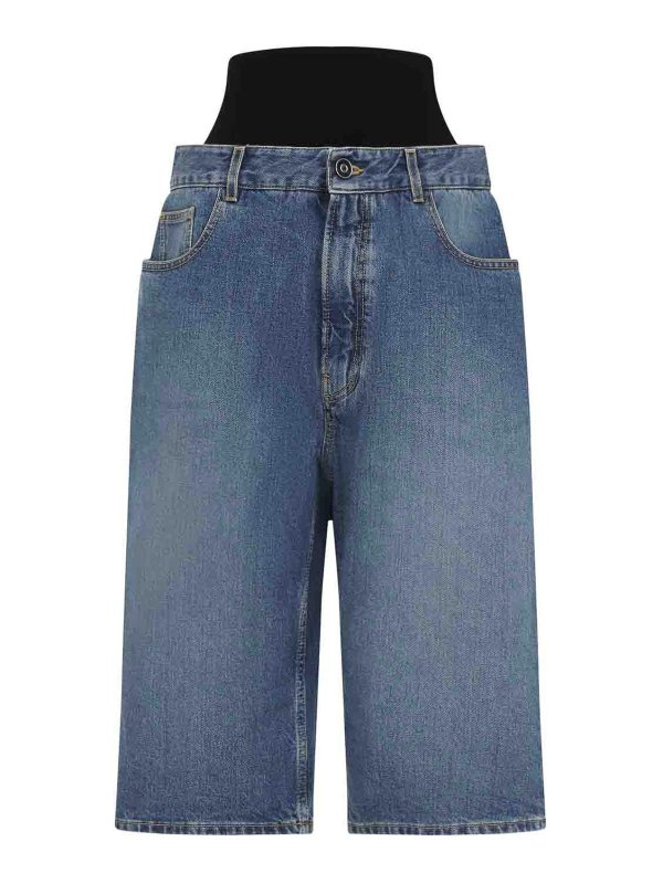 Alaïa: short dresses - Knit Band Bermudas