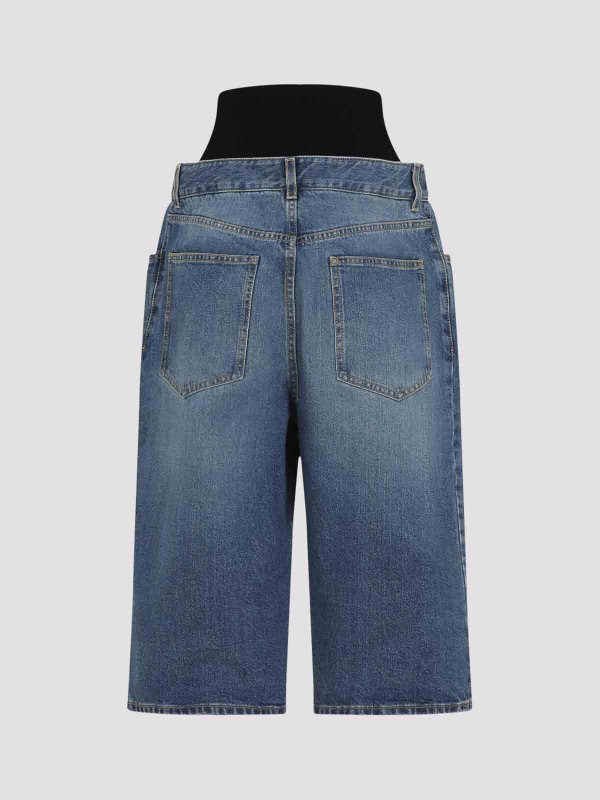 Alaïa: short dresses online - Knit Band Bermudas