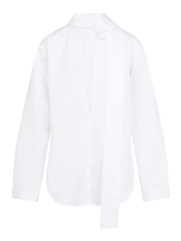 Alaïa: Blusen - Bluse - Weiß