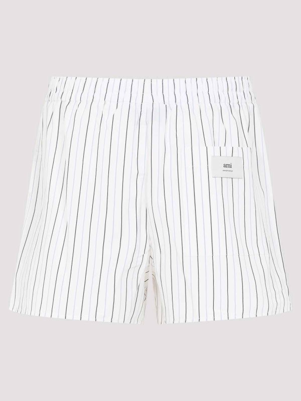 AMI PARIS: Trousers Shorts online - Elasticated Cotton Bermuda