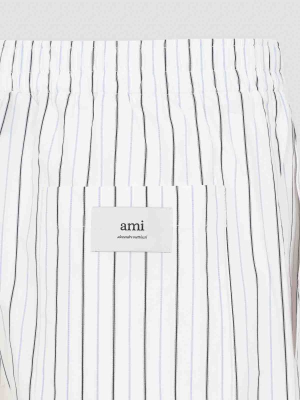 The Best Shops AMI PARIS: Trousers Shorts - Elasticated Cotton Bermuda