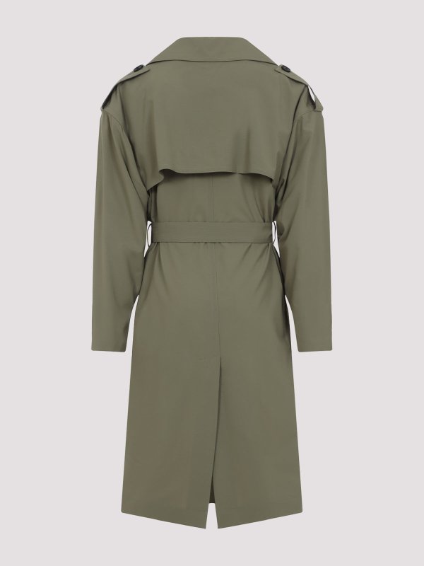 BOTTEGA VENETA: トレンチコート online - トレンチコート - 緑