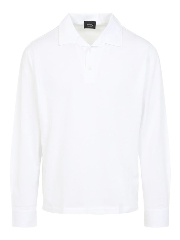 BRIONI: Poloshirts - Poloshirt - Weiß