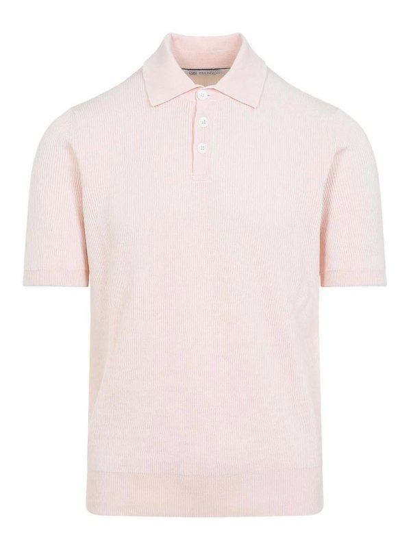 BRUNELLO CUCINELLI: ポロシャツ - ポロシャツ - ヌードカラー