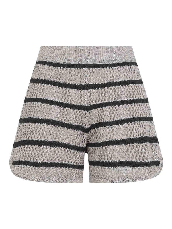 BRUNELLO CUCINELLI: トラウザーショーツ - ショートパンツ - ベージュ