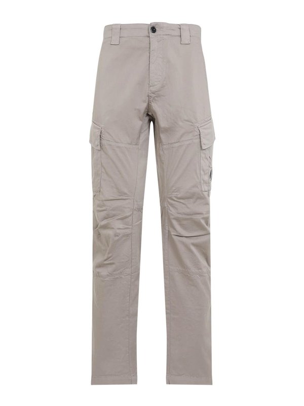 C.P. COMPANY: Trousers Shorts - Cp Company Sateen Stretch Cargo Lens Pants