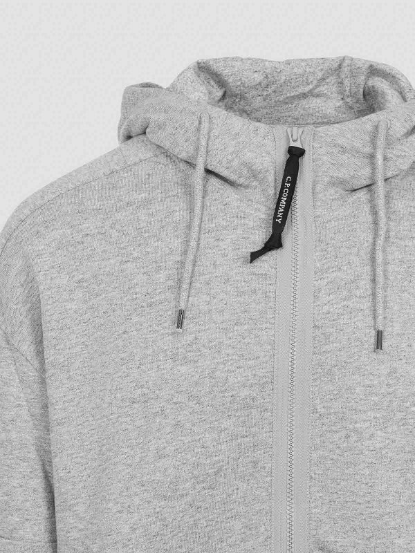 The Best Shops C.P. COMPANY: Sweatshirts & Sweaters - Cp Company Zipped Hooded Sweatshirt