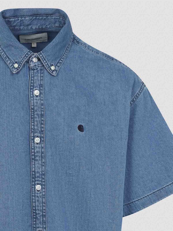 The Best Shops CARHARTT: シャツ - シャツ - ブルー