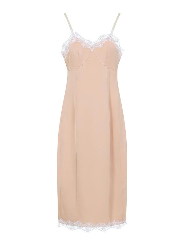 CARVEN: ニーレングスドレス - 膝丈ドレス - ベージュ