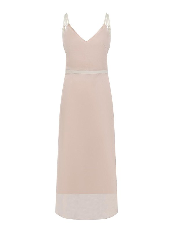 CARVEN: maxi dresses - Silk Long Dress