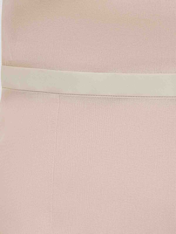 Carven Silk Long Dress - Nude & Neutrals - Women
