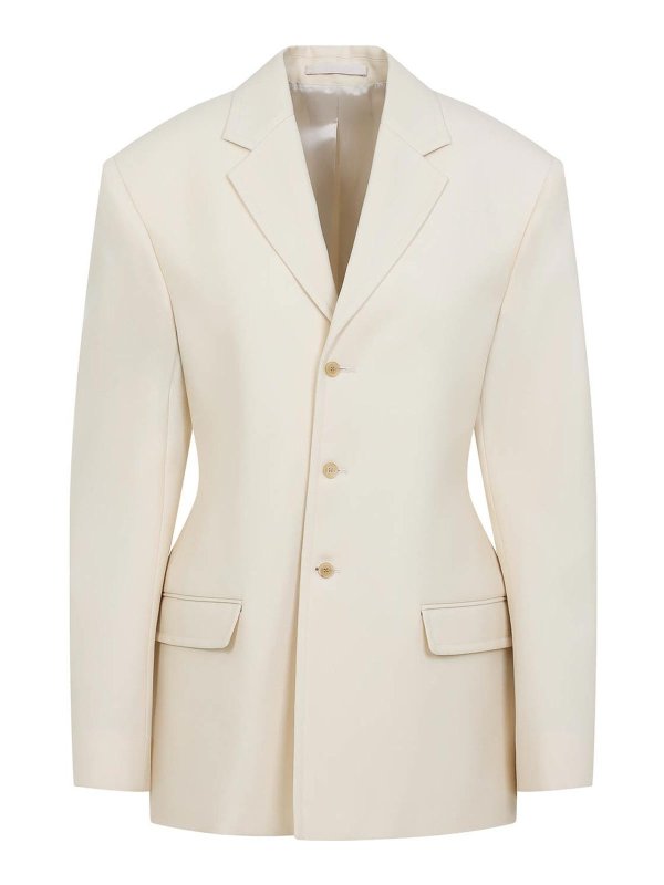 Carven Ja202 Jacket Blazer - Orange - Women | 6251K21069011822