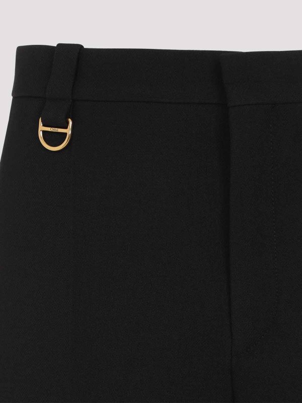 ショートパンツ Chloe SS25 Chloe Virgin Wool Shorts (CH25SSH07302 001) Chloé Virgin Wool Shorts | Blue | FARFETCH
