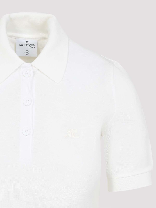 The Best Shops Courreges: knee length dresses - Piqu Polo Dress