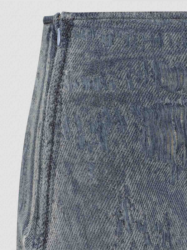 ディーゼル Diesel De-Megan-Fsg Long Skirt Diesel De-Megan-Fsg Long Skirt - Blue - Women | A18934068RQ01