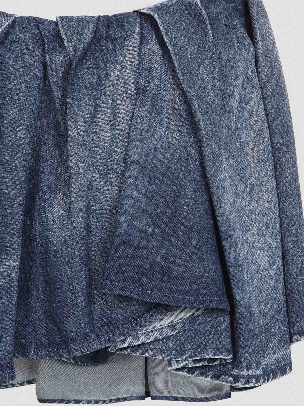 The Best Shops DIESEL: ニーレングススカート＆ミディ丈 - 膝丈/ミディスカート - ブルー