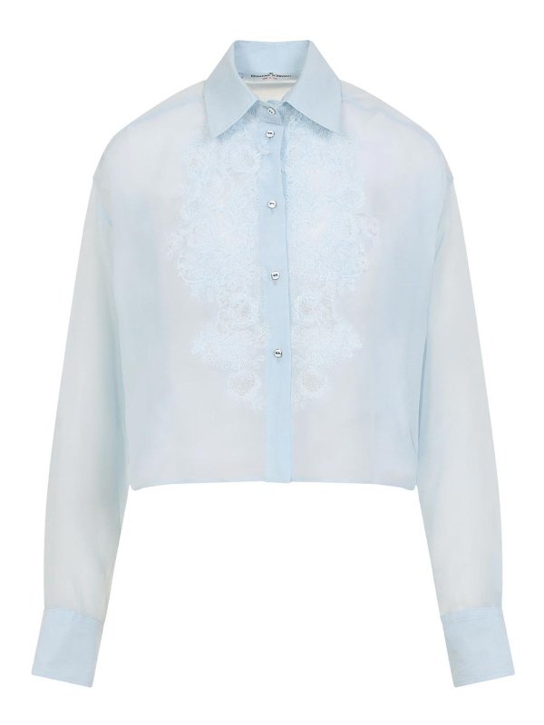 ERMANNO SCERVINO: Hemden - Hemd - Blau