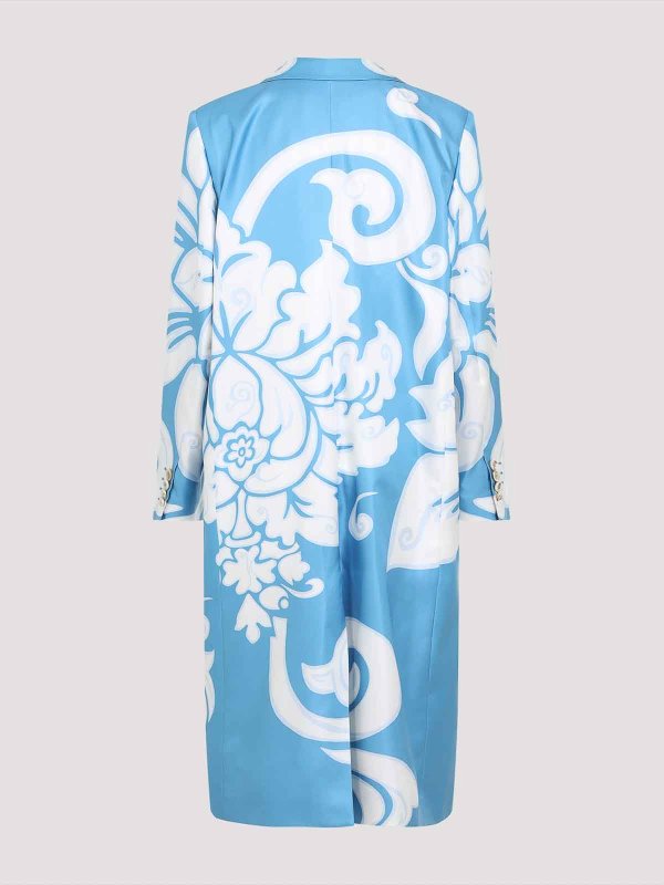 ETRO: short coats online - Printed Caban