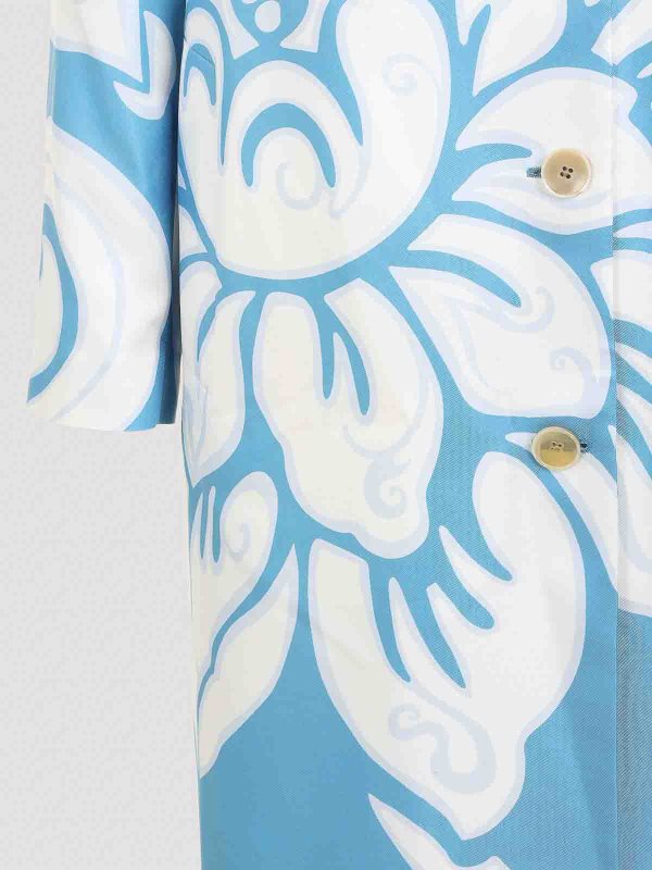 コート ETRO SS25 Etro Printed Caban (WRAA067 SP1C5 X0888) Etro Printed Caban - Blue - Women | WRAA067SP1C5X0888