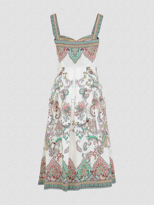 ETRO: ニーレングスドレス online - 膝丈ドレス - 白