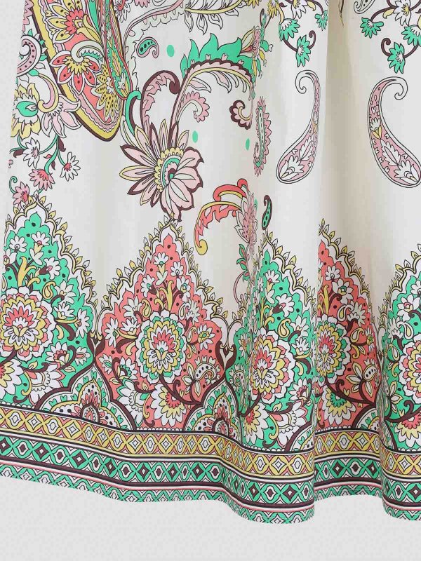 膝丈ドレス - 白 shop online: ETRO