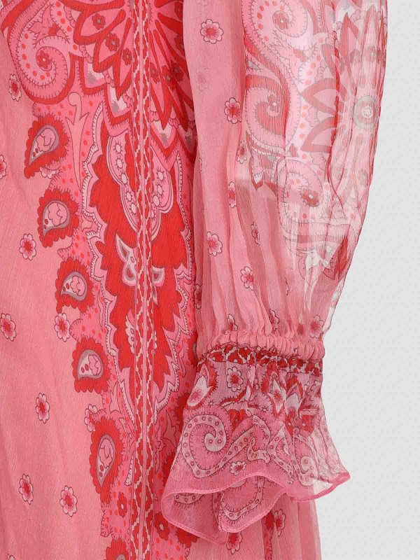 Abito lungo di seta shop online: ETRO