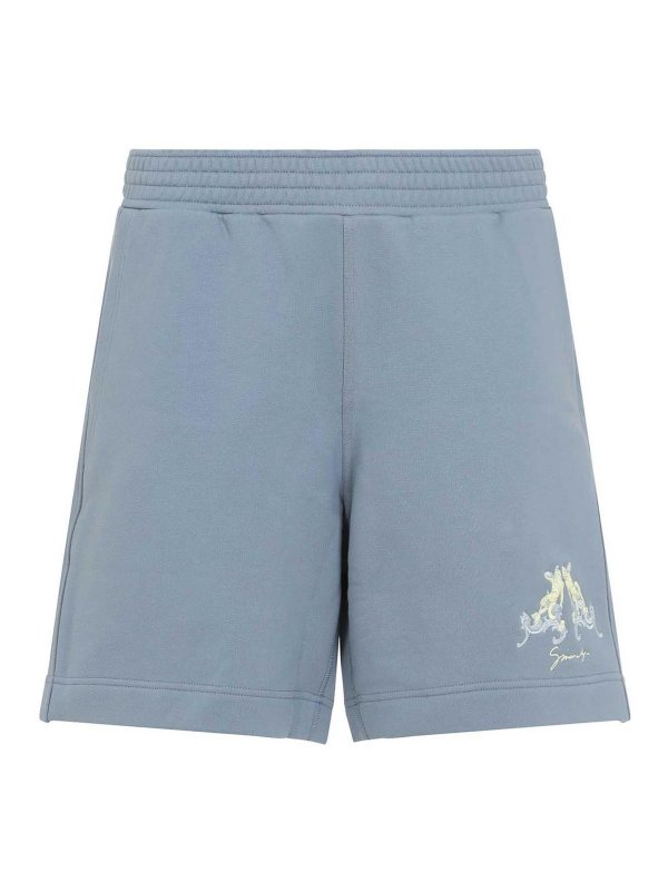 GIVENCHY: トラウザーショーツ - ショートパンツ - ブルー