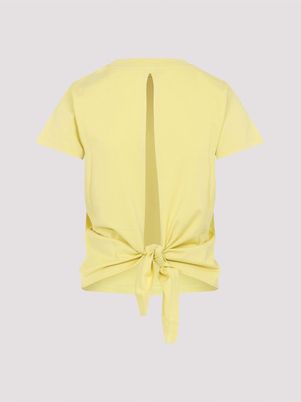 Tシャツ・カットソー GIVENCHY SS25 Givenchy Back Bow T-Shirt (BW70F530ZP 740) Givenchy Back Bow T-Shirt - Yellow - Women | BW70F530ZP740