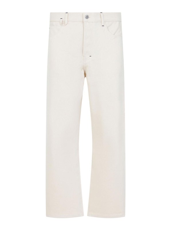 JACQUEMUS: ブーツカットジーンズ - ブーツカットジーンズ - クリーム