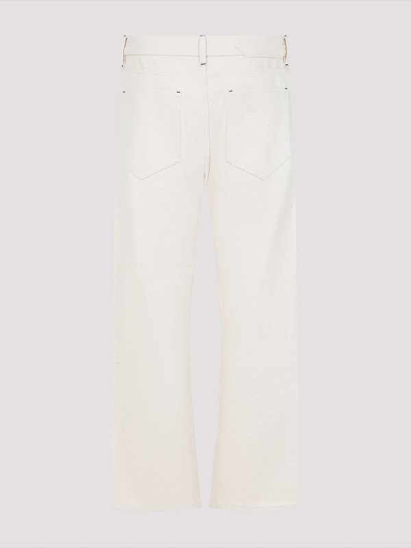 JACQUEMUS: ブーツカットジーンズ online - ブーツカットジーンズ - クリーム