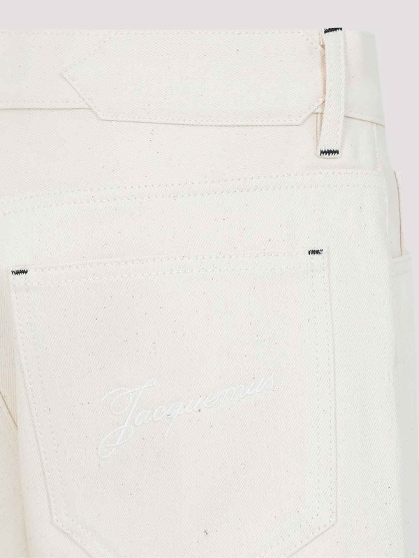 The Best Shops JACQUEMUS: ブーツカットジーンズ - ブーツカットジーンズ - クリーム