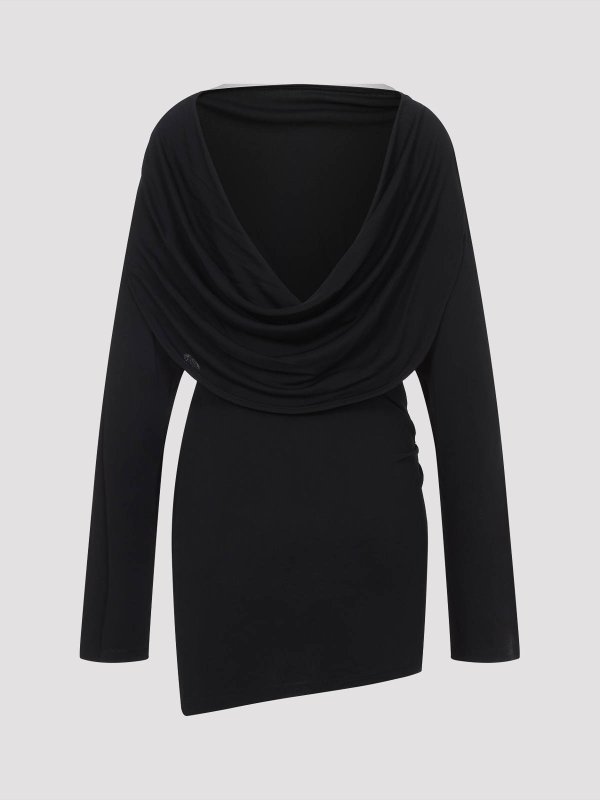 【JACQUEMUS】La Robe Croisiere Mini Dress ブラック Jacquemus La Robe Croisiere' Dress Mini in Black | THE LIST